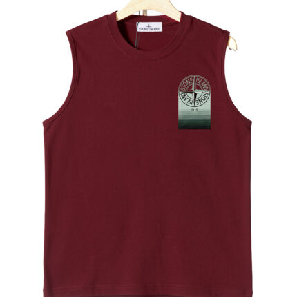 Stone Island pure cotton sleeveless men’s vest High - definition digital printing process