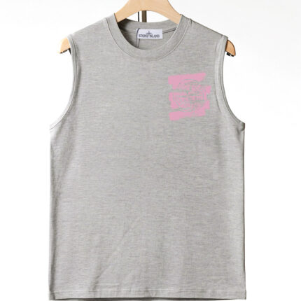 Stone Island pure cotton sleeveless men’s vest High - definition digital printing process