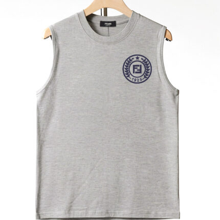 FENDI pure cotton sleeveless men’s vest High - definition digital printing process