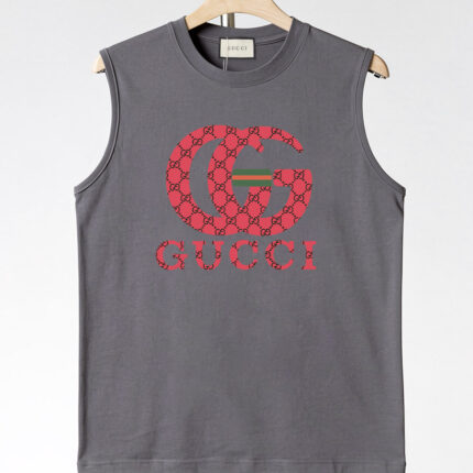 Gucci pure cotton sleeveless men’s vest High - definition digital printing process