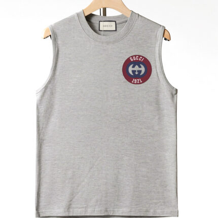 Gucci pure cotton sleeveless men’s vest High - definition digital printing process