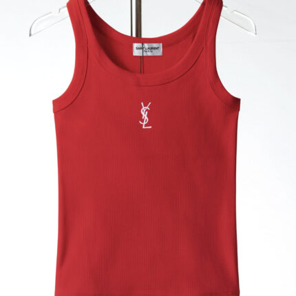 Saint Laurent women's sleeveless vest, exquisite embroidery