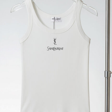 Saint Laurent women's sleeveless vest, exquisite embroidery