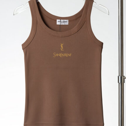 Saint Laurent women's sleeveless vest, exquisite embroidery