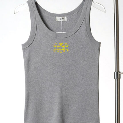 CELINE women's sleeveless vest, exquisite embroidery