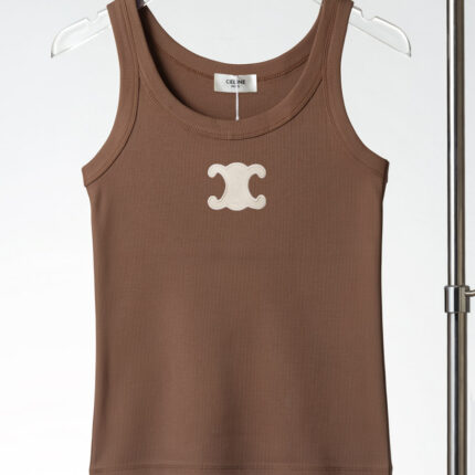 CELINE women's sleeveless vest, exquisite embroidery