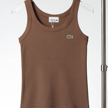 LACOSTE women's sleeveless vest, exquisite embroidery