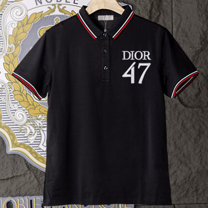 Dior Polo Shirt, Unisex, Breathable and Comfortable exquisite embroidery