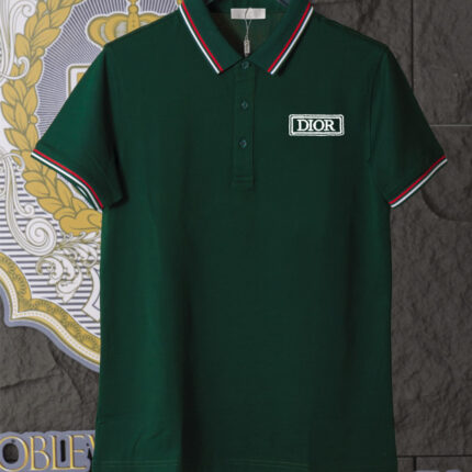 Dior Polo Shirt, Unisex, Breathable and Comfortable exquisite embroidery