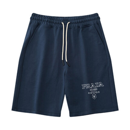 PRADA Unisex Embroidered Shorts