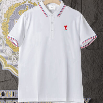 AMI Polo Shirt, Unisex, Breathable and Comfortable Exquisite embroidery