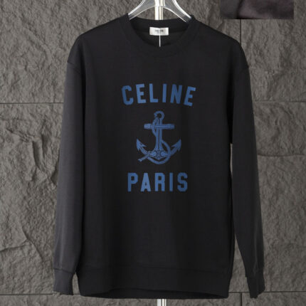 CELINE Light - weight sweatshirts thickened sweatshirts High - definition digital printing process